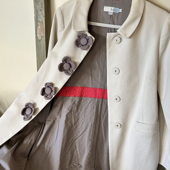 Boden white long coat, retro feel - Picture 7 of 7